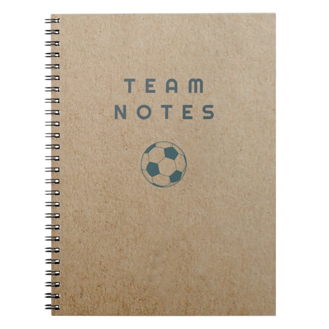 Cuaderno Notas del equipo - Fútbol (Frente)