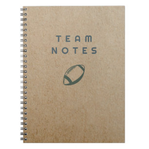 Cuaderno Notas del equipo - Fútbol americano