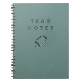 Cuaderno Notas del equipo - Fútbol americano