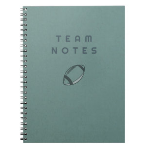 Cuaderno Notas del equipo - Fútbol americano