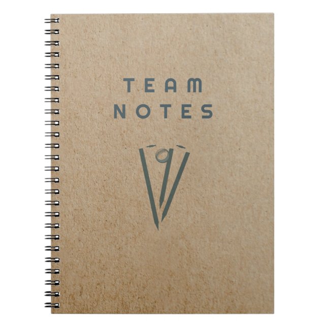 Cuaderno Notas del equipo - para entrenadores, jugadores y  (Frente)