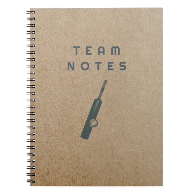 Cuaderno Notas del equipo - para entrenadores, jugadores y  (Frente)