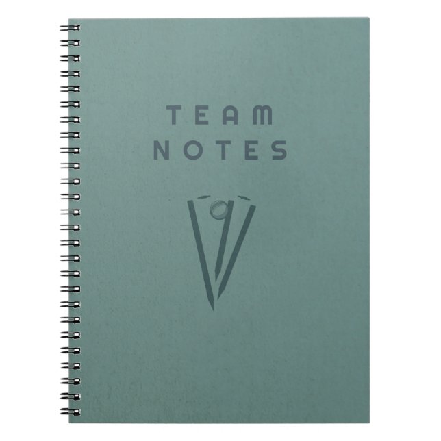 Cuaderno Notas del equipo - para entrenadores, jugadores y  (Frente)
