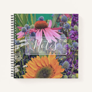 Cuaderno Notas del mercado de flores coloridas