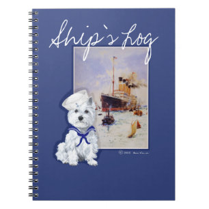 Cuaderno NOTAS del Terrier Blanco de West Highland