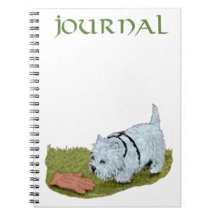 Cuaderno NOTAS del Terrier Blanco de West Highland