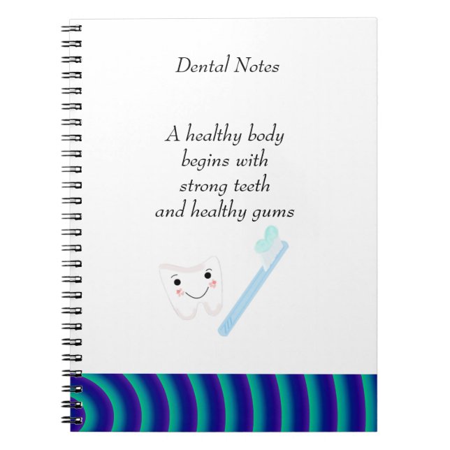 Cuaderno Notas Dentales Limpia Dientes (Frente)
