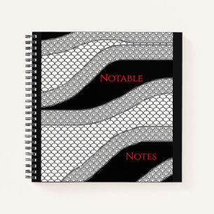 Cuaderno Notas Destacadas Geo Negro Blanco