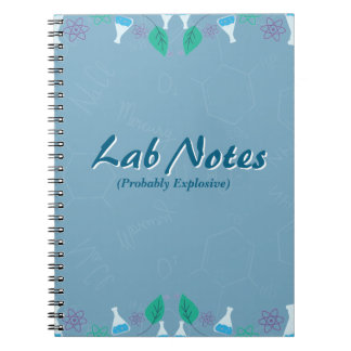 Cuaderno Notas Divertidas de Laboratorio de Química