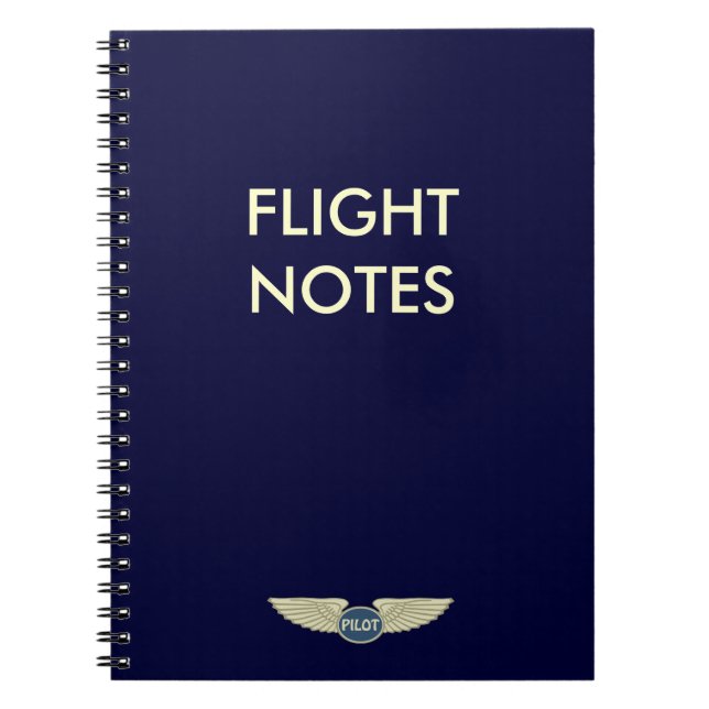 Cuaderno Notas experimentales del vuelo (Frente)