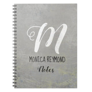 Cuaderno notas grises