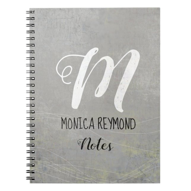 Cuaderno notas grises (Frente)