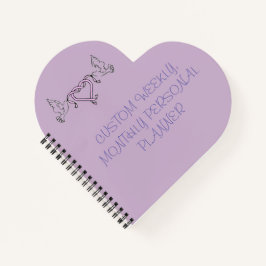 Cuaderno NOTAS PEQUEÑAS (5,5" x 8,5") DE FORMA CARDÍACA