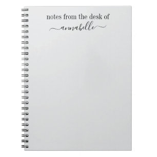 Cuaderno Notas personalizadas del escritorio de