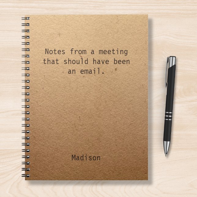 Cuaderno Notas personalizadas divertidas Office Meeting Not (Subido por el creador)