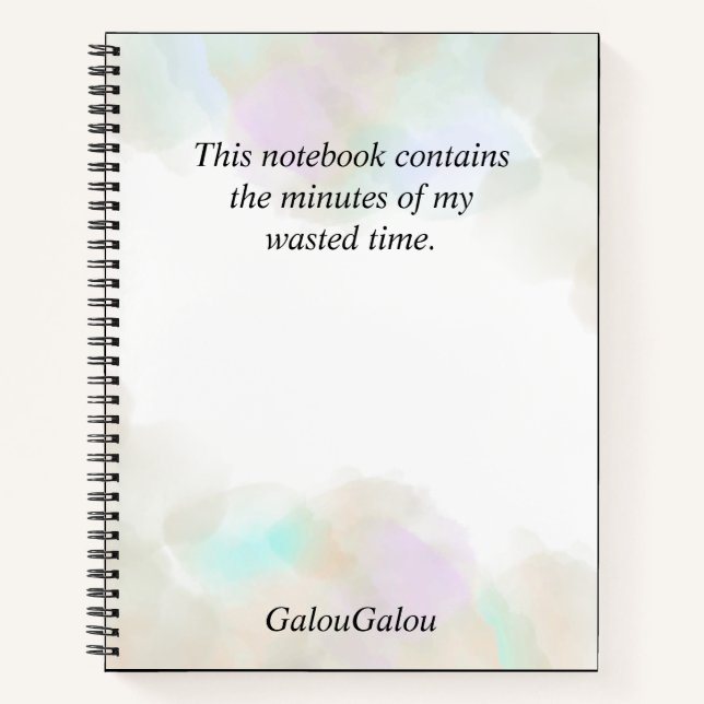 Cuaderno Notas Personalizadas Reunión de Oficina  (Anverso)