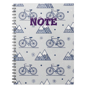Cuaderno Notas Premium de Winter Bike Mountain