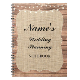 Cuaderno Notas rústicas de la arpillera del planeamiento de