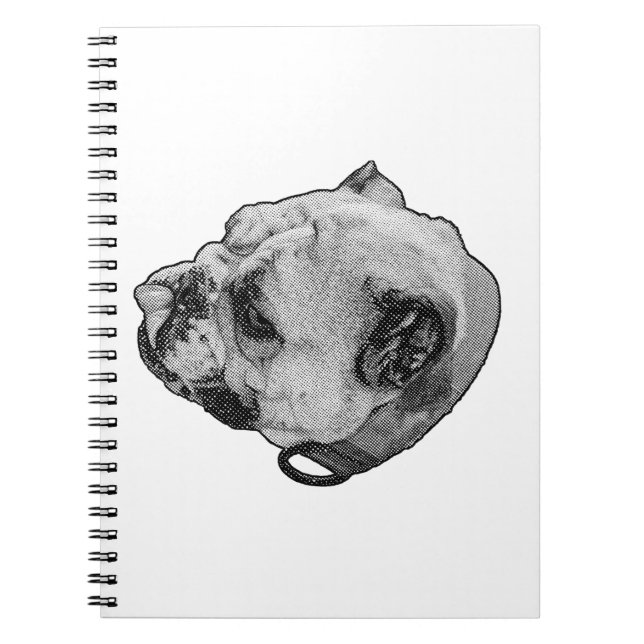 Cuaderno Notas silenciosas de Bulldog (Frente)