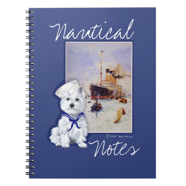 Cuaderno NOTAS sobre el Terrier West Highland White (Frente)