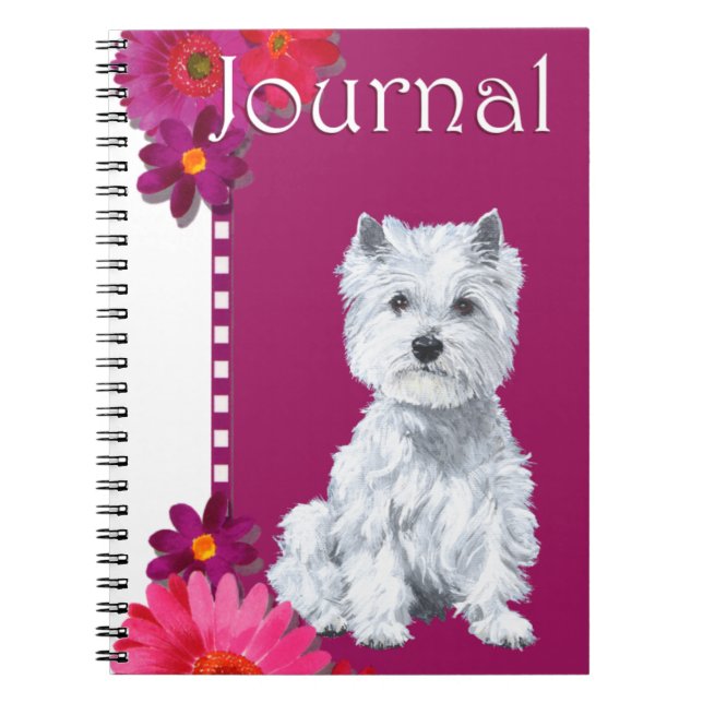 Cuaderno NOTAS sobre el Terrier West Highland White (Frente)