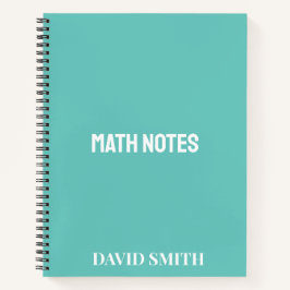 Cuaderno Notas sobre matemáticas de la escuela moderna rosa