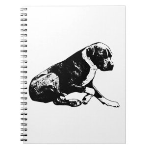 Cuaderno Notas tranquilas, enfoque canino