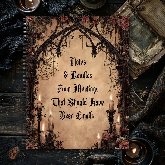 Cuaderno Notas y garabatos gótico oscuro (Subido por el creador)