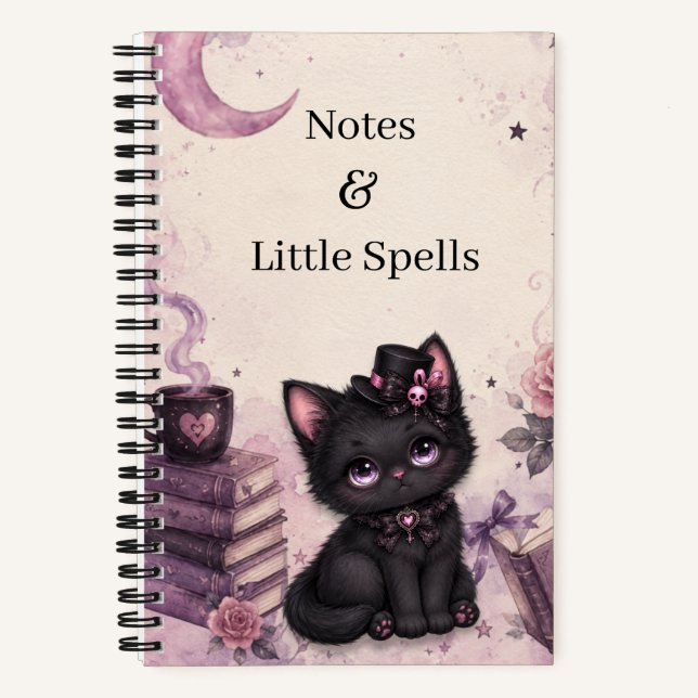 Cuaderno Notas y pequeños hechizos (Anverso)