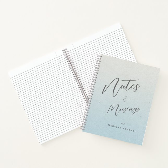 Cuaderno Notas y reflexiones Chic Script Monograma Gradient (Interior)