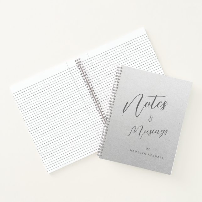 Cuaderno Notas y reflexiones Moda Script Monograma Gradient (Interior)