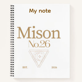 Cuaderno Note book