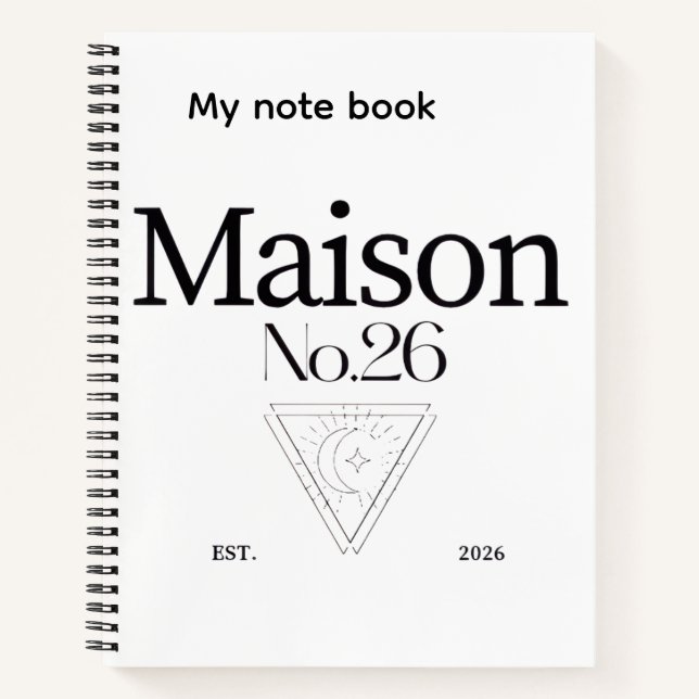 Cuaderno Note book / journal  (Anverso)