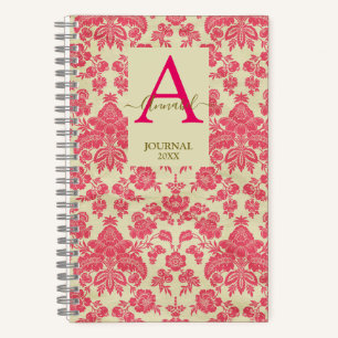 Cuaderno Noteb inspirado en el elegante damasco de frambues