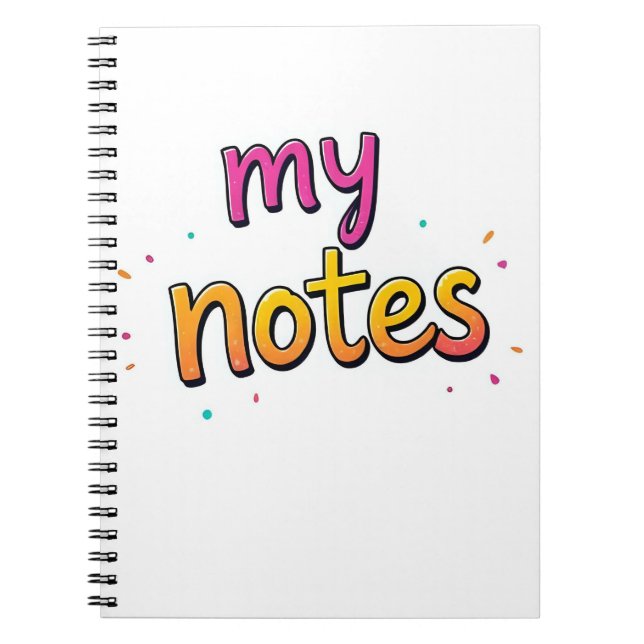 Cuaderno Notebook  (Frente)