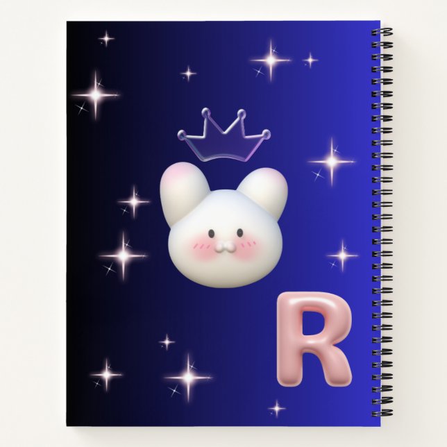 Cuaderno notebook 3D Soft Cute -Rabbit (Reverso)