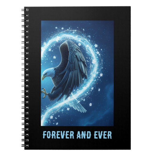 Cuaderno Notebook Bald Eagle Heart Love 2 (Frente)