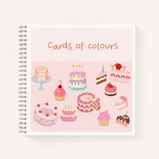 Cuaderno Notebook cake design