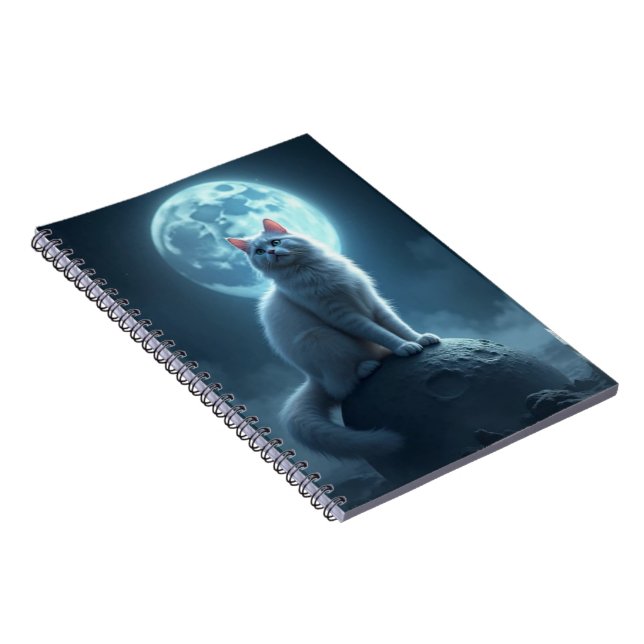 Cuaderno notebook cat and the moon (Lado Derecho)