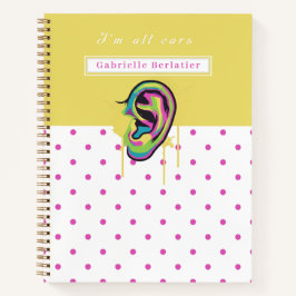 Cuaderno Notebook  Colorful Ear Illustration 
