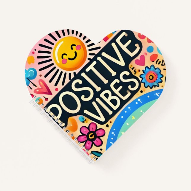 Cuaderno notebook con forma de corazón (Anverso)