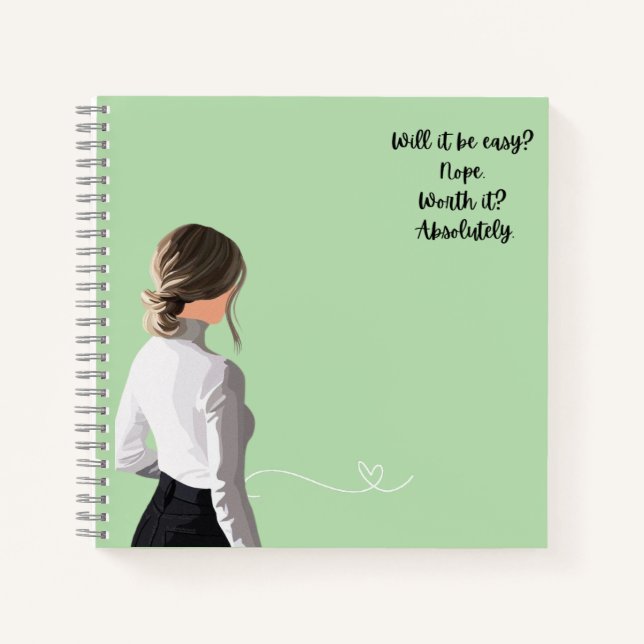 Cuaderno Notebook | journals | motivational | girl boss (Anverso)