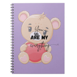 Cuaderno Notebook | lovers gifts | gifts idea | bear design