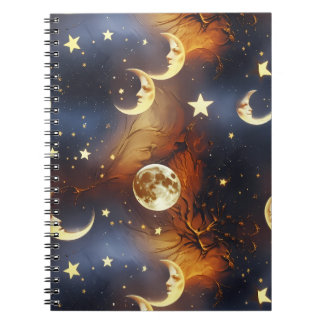 Cuaderno Notebook – Luxury Fiery Orange Celestial