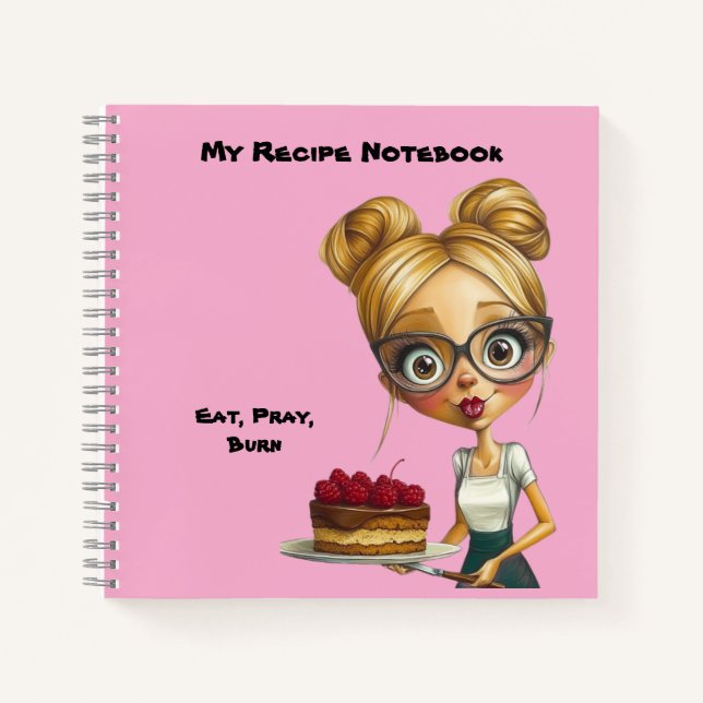 Cuaderno Notebook. My recipe book. With humor. (Anverso)