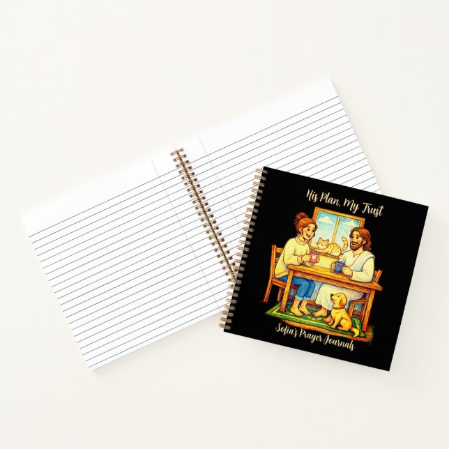 Cuaderno Notebook Personalized Jesus Prayer Journal faith (Interior)