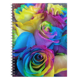 Cuaderno notebook rosa arcoiris