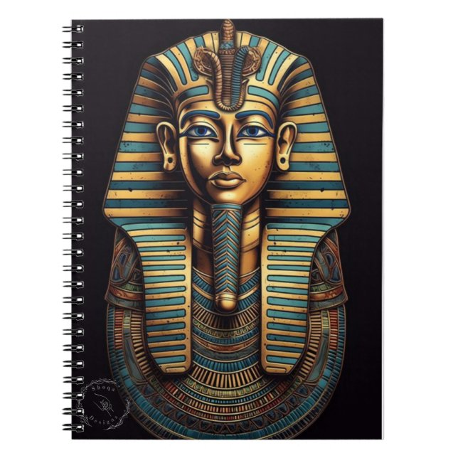 Cuaderno Notebook with a pharaonic cover (Frente)