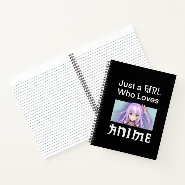 Cuaderno Notebook With Anime Girl (Interior)