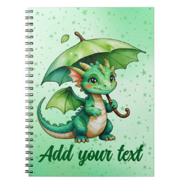 Cuaderno Notebook with Baby Dragon Art